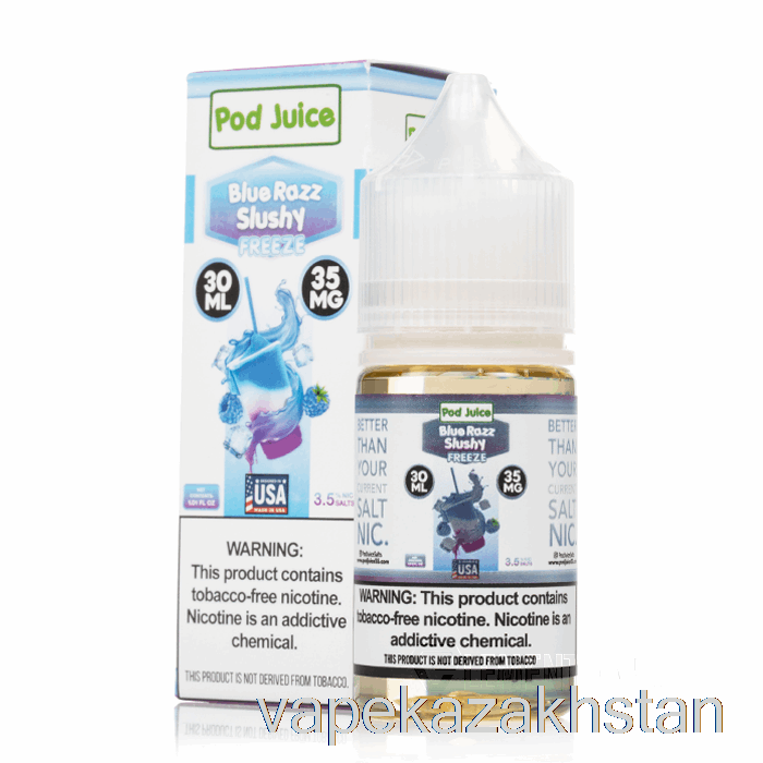 Vape Disposable FREEZE Blue Razz Slushy - Pod Juice - 30mL 20mg